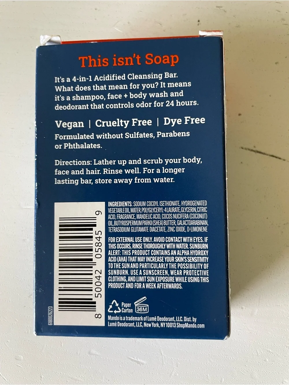 Men Grooming Cleanser Bar / 2-Pack